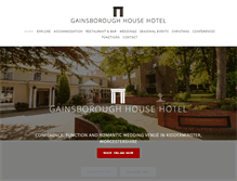 Tablet Screenshot of gainsboroughhousehotel.com